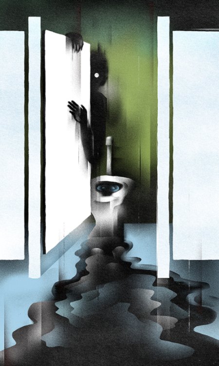 As surreais, sombrias e minimalistas ilustrações de Daniel Zender Daniel Zender ilustrações sombrias surreais minimalistas terror crítica social