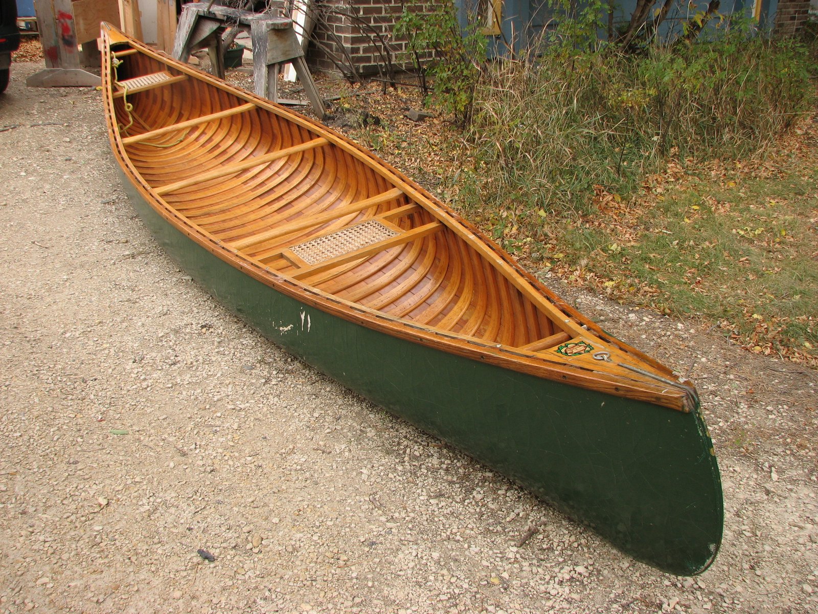 15' custom wood canvas canoe built-to-order