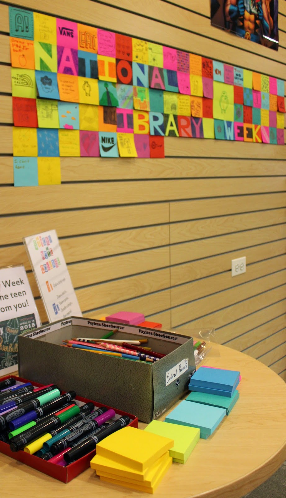 Teen Blog FRVPLD Add a sticky note to our National Library Week