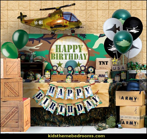Army Party Decorations Camouflage Party Supplies Army Party