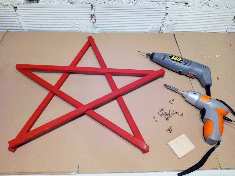Paso a paso estrella de luz