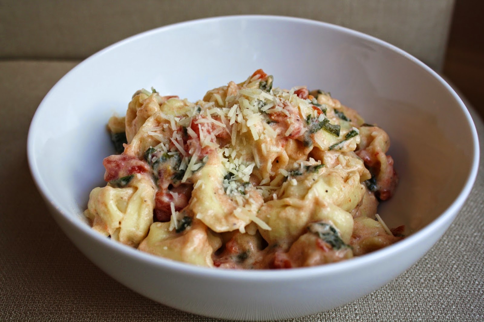 what's for dinner?: creamy tortellini with spinach... 20 minutes