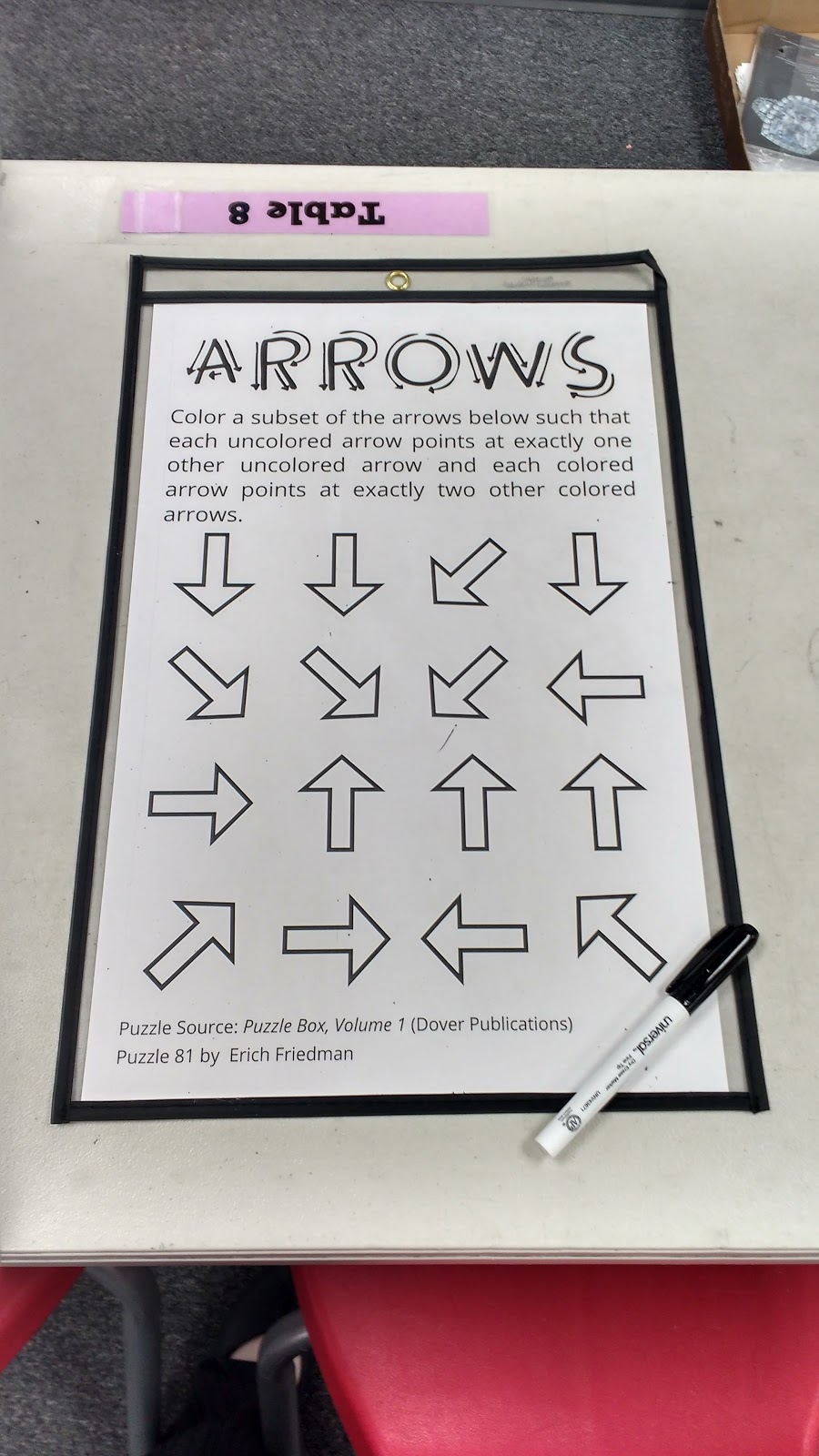 Math = Love Arrows Puzzle from Puzzle Box, Volume 1