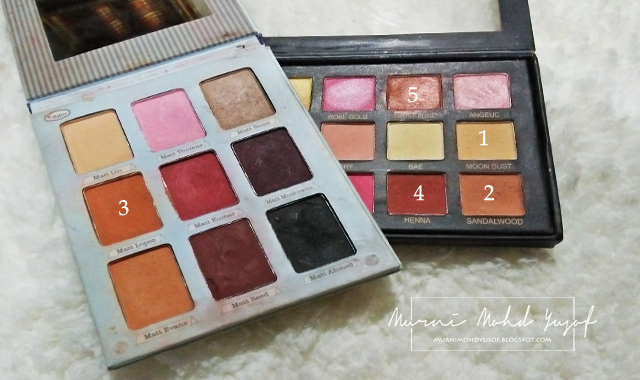 Nude Makeup Look eyeshadow pallette, eyeshadow copy ori