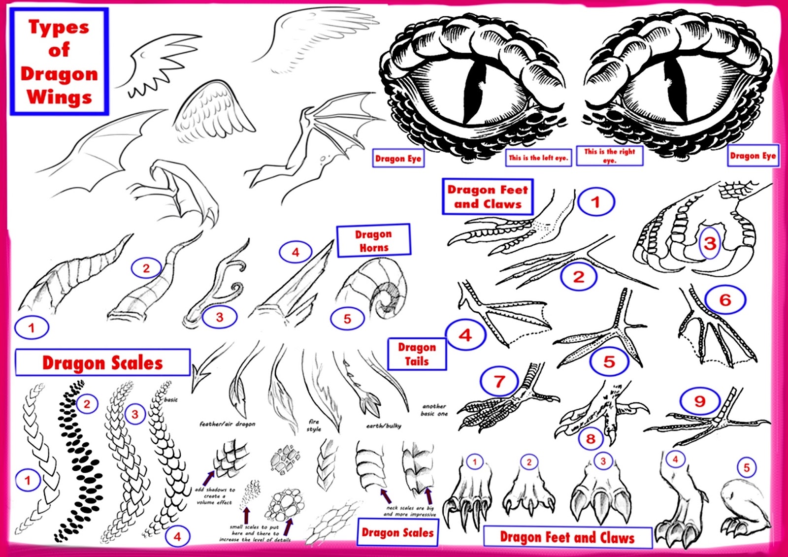 Dragons How To Draw a Dragon Instructions
