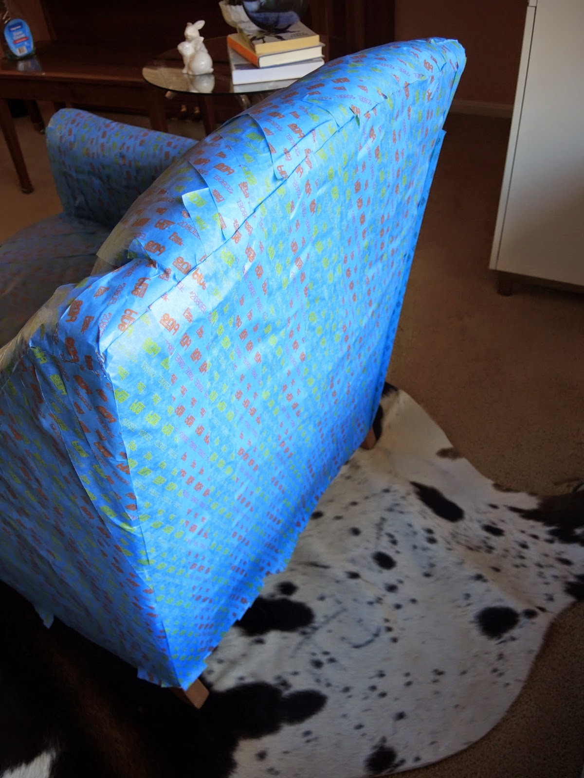 CM Shaw Studios How to Make a Chair Slip Cover Out of ScotchBlue Painter's Tape