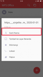 Cara Mengganti Nama File di WPS Office