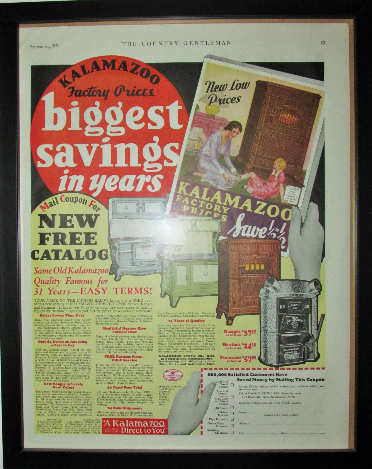 Wood Cookstove Cooking Kalamazoo Ranges from 1931