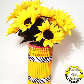 DIY Pencil Vase from Planet Happy Smiles