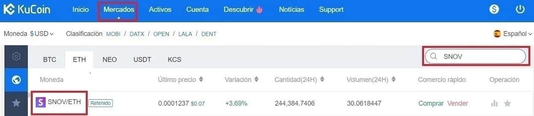 Cómo Comprar Criptomoneda Snovio (SNOV) Comprar y Guardar en Monedero Criptomoneda Snovio (SNOV) Guía Fácil Paso a Paso