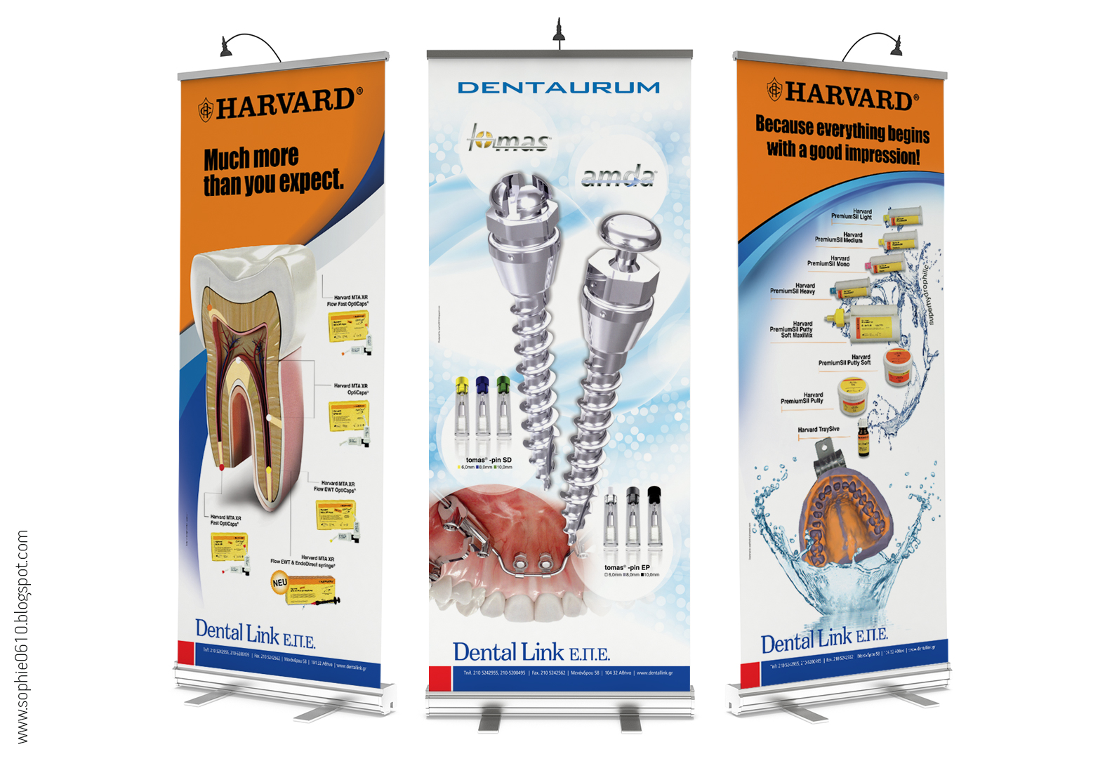 sophie0610 3 Roll up banner layouts for Dental Link