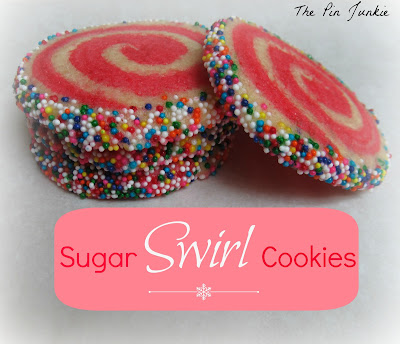Christmas sugar swirl cookies