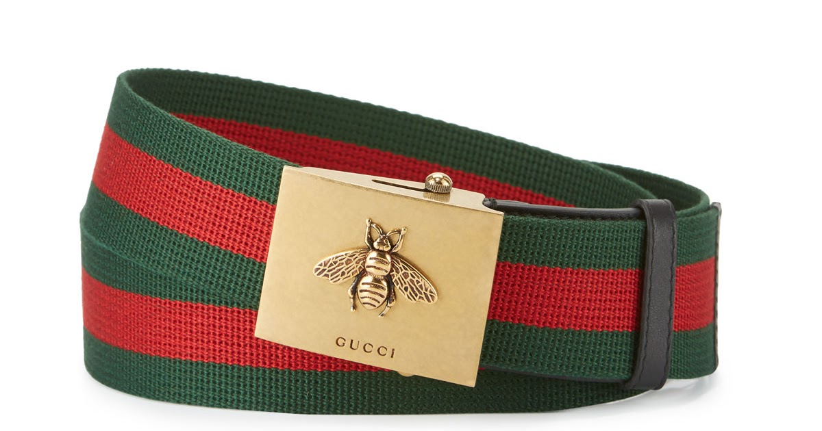 Gucci Canvas Web Belt Bee Buckle - StayCrispyMyFriends
