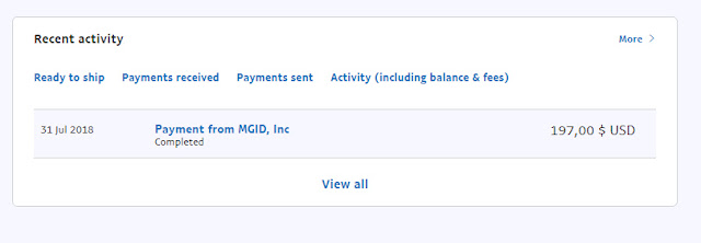 Akhirnya Bisa Gajian 200 USD dari MGID Akhirnya Bisa Gajian 200 USD dari MGID