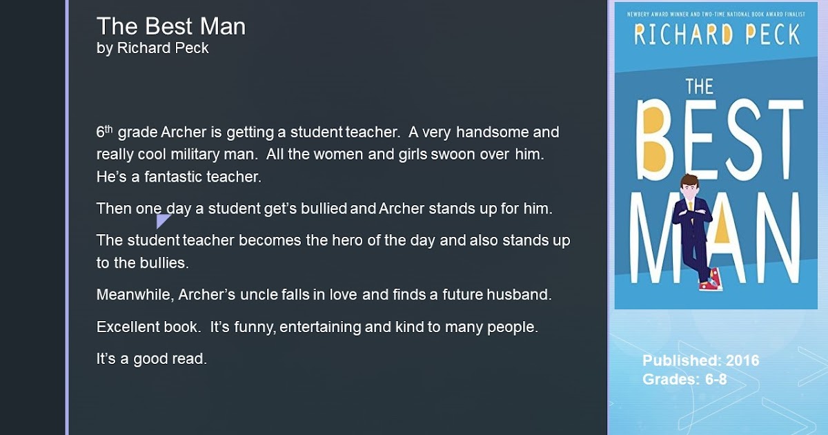 The Best Man by Richard Peck The Best Man by Richard Peck