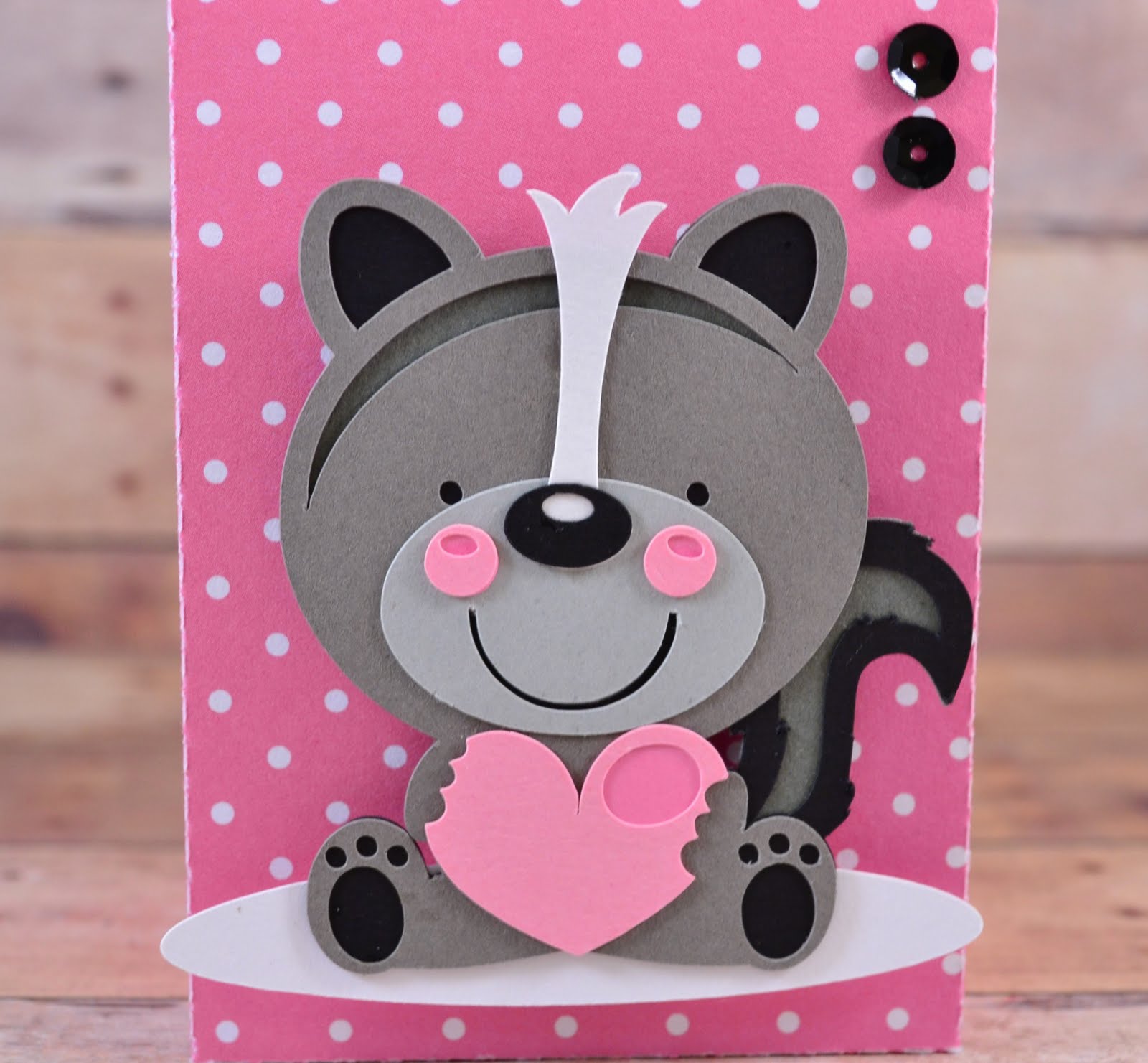 Carson's Creations: A Cute Valentine Skunk Treat Box for MKC