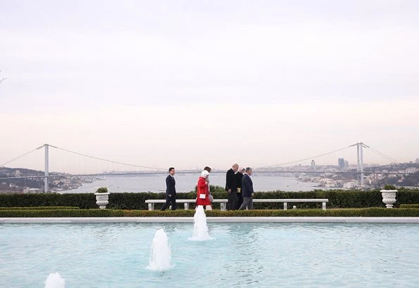 King Abdullah and Queen Rania met with President Recep Tayyip Erdoğan and First Lady Emine Erdoğan