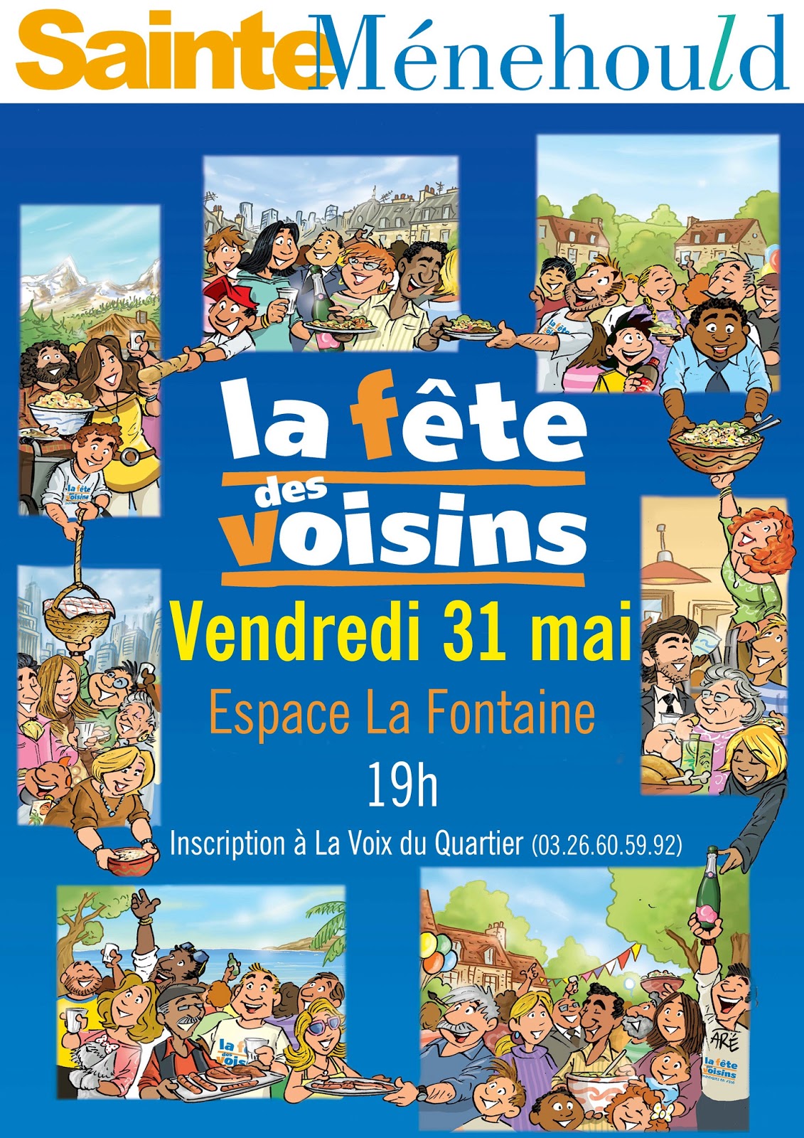 SainteMénehould La fête des voisins 31 Mai