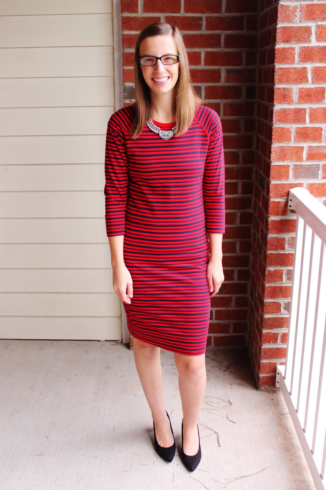 Red Shift Dress - The Happy Flammily