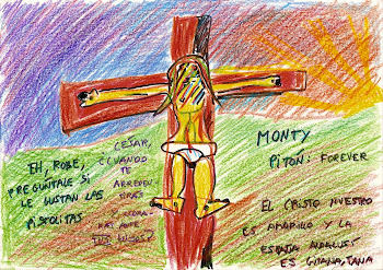 El cristo amarillo sobre la cruz roja