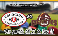 Gigantes del Cibao Vs Leones del Escogido