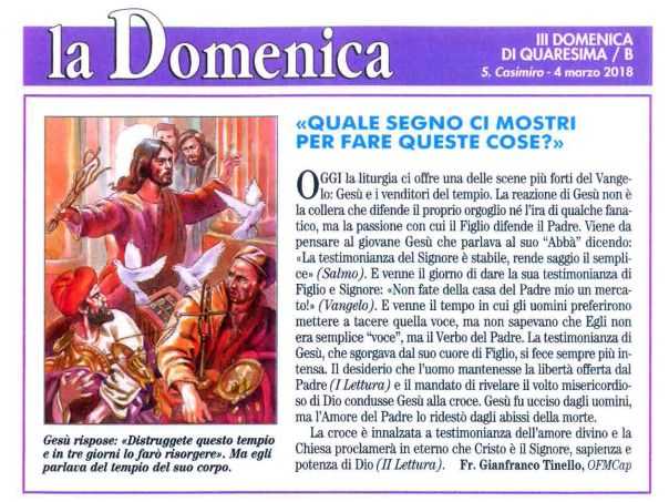 Terza Domenica Di Quaresima 2024 Parrocchia Santa Lucia: Terza Domenica di Quaresima