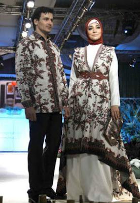 Model Baju Batik Gamis Model Baju Batik Wanita Muslimah