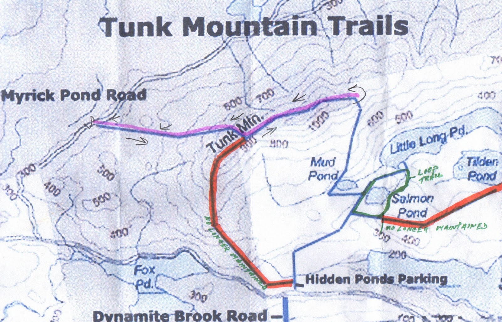 Hiking in Maine with Kelley 9/6/13 Tunk Mountain