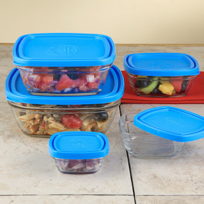glass storage bowls with lids