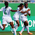 Nigerian Female Footballers Go On Their Knees To Collect Their Entitlements From The Sports Minister