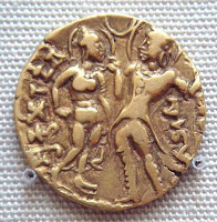 kumaradevi and Chandragupta I coin kumaradevi and Chandragupta I coin