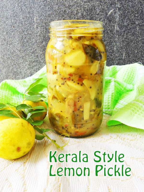 Lemon Pickle/Vella Naranga Achar (Kerala Style)