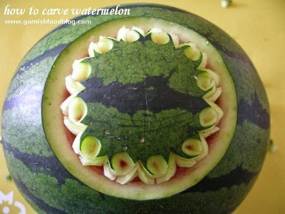 step instruction watermelon carving