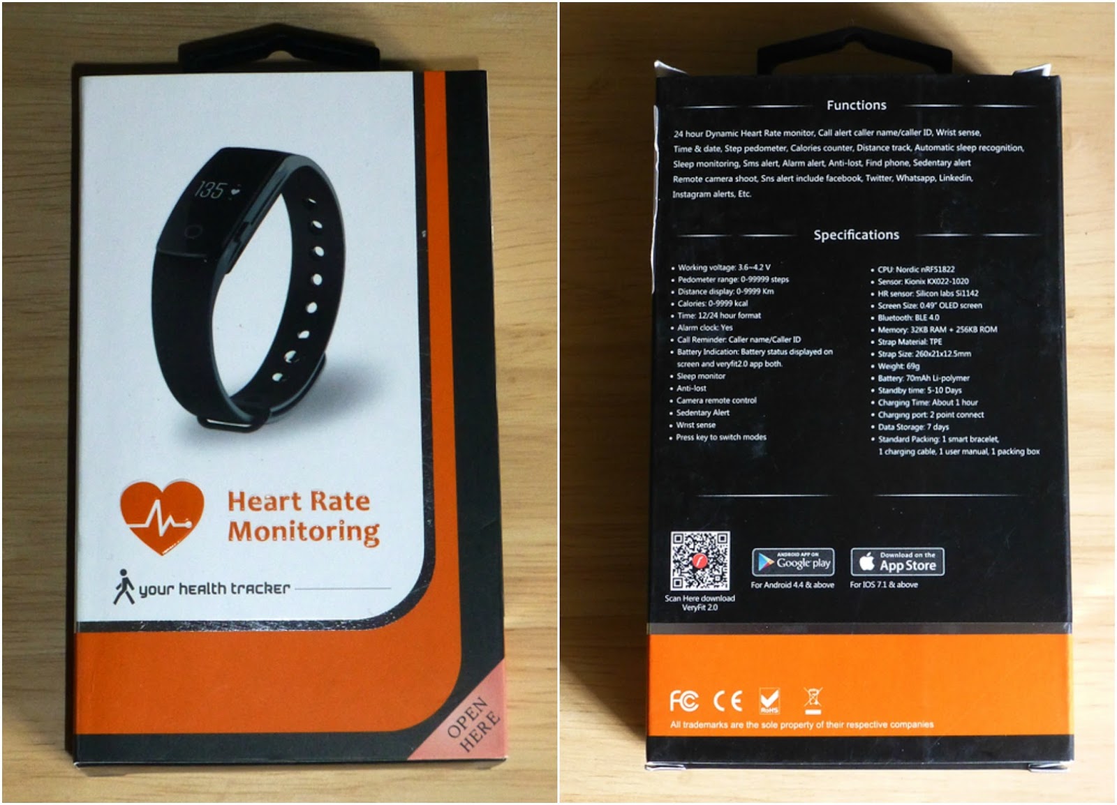 veryfit 2.0 watch