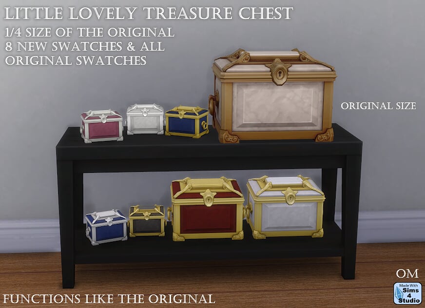 Sims 4 CC's The Best Smaller Treasure Chests by Orangemittens