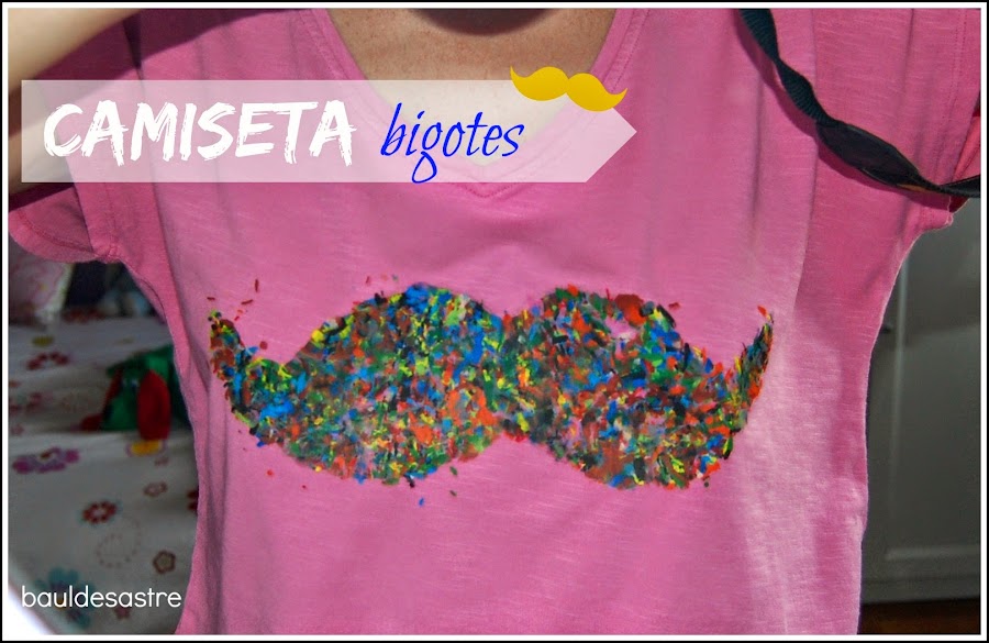 camiseta decorada con virutas de ceras 04