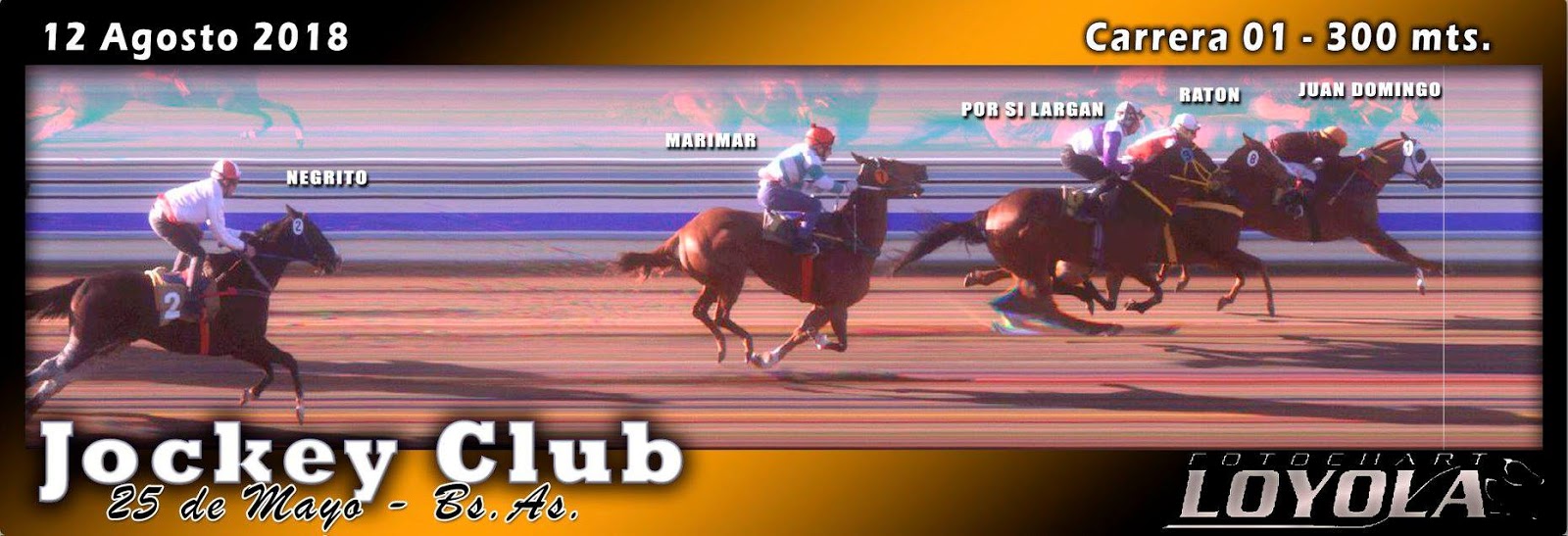 2 Raton Roberto Cazon 3 De Velloso Alberto C Evita 4 Marimar Huruchua Las Flores 5 Negrito Carlitos Ruta 3 Jockey Ier O 2 Raton Roberto Cazon 3 De Velloso Alberto C Evita 4 Marimar Huruchua Las Flores 5 Negrito Carlitos Ruta 3 Jockey Ier O