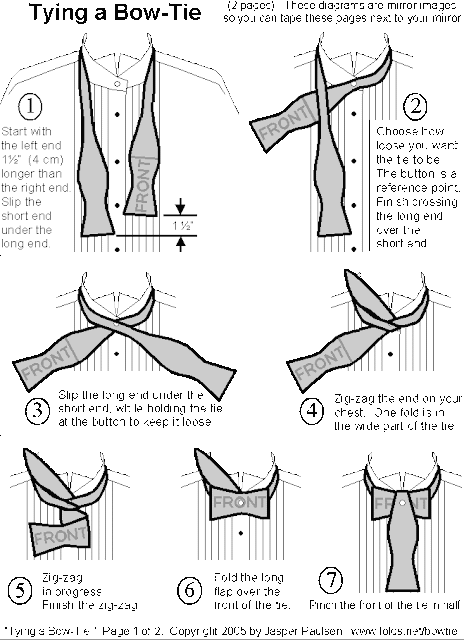 His Wardrobe Upside Down: Self-tie or pre-tied bows?