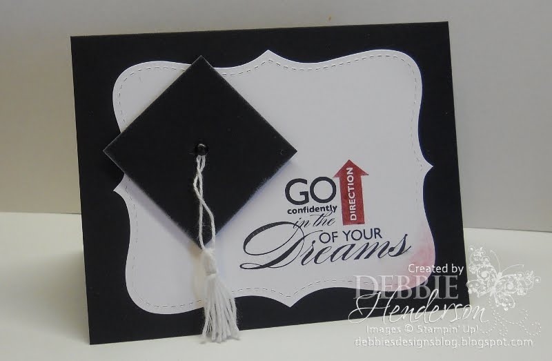 Create a graduation card by using a sentiment as you focal image. That  title=