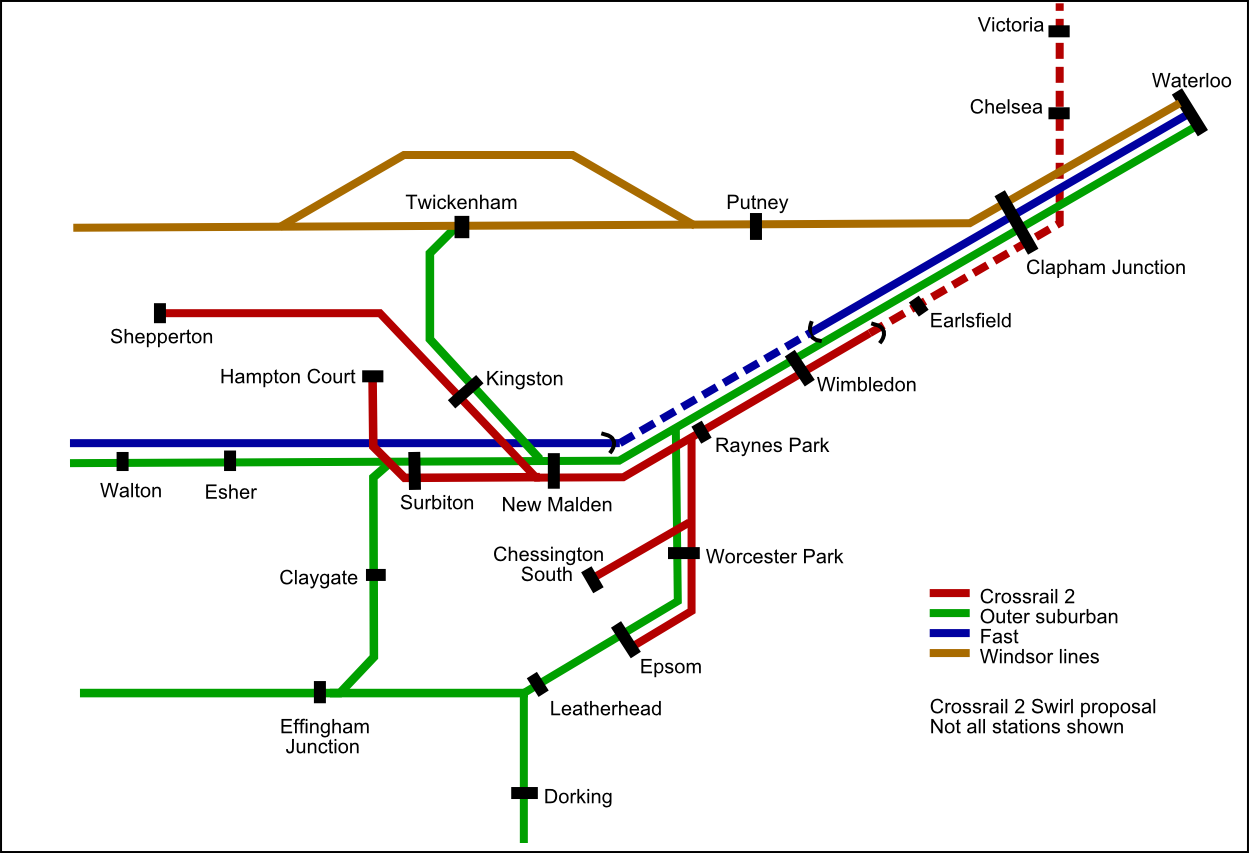 UK Rail Crossrail 2 Swirl