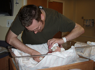 Dad's First Diaper Change, by Christi on Flickr Image: Dad's First Diaper Change, by Christi on Flickr