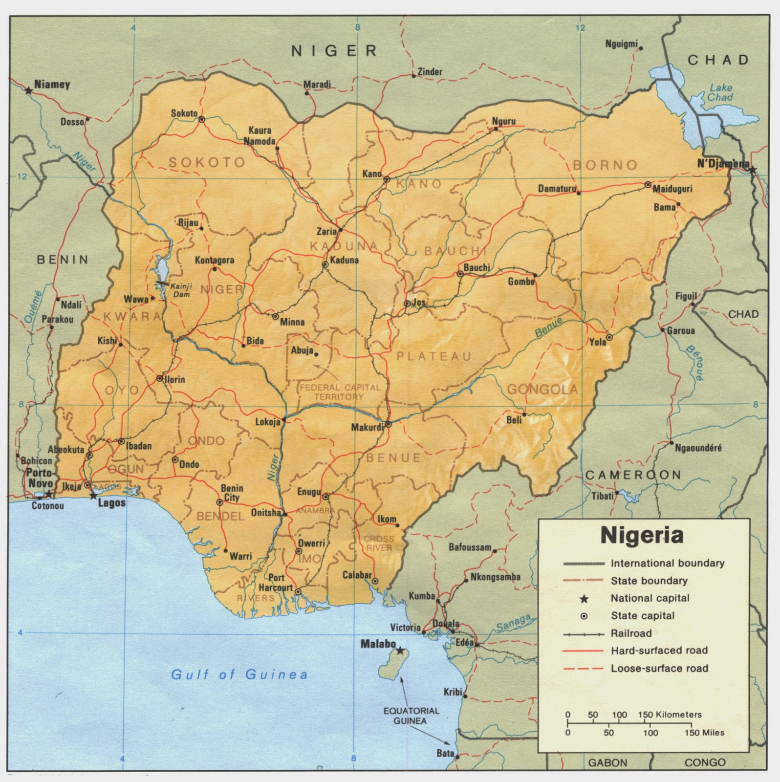 GRMC CIA Map Of Nigeria 