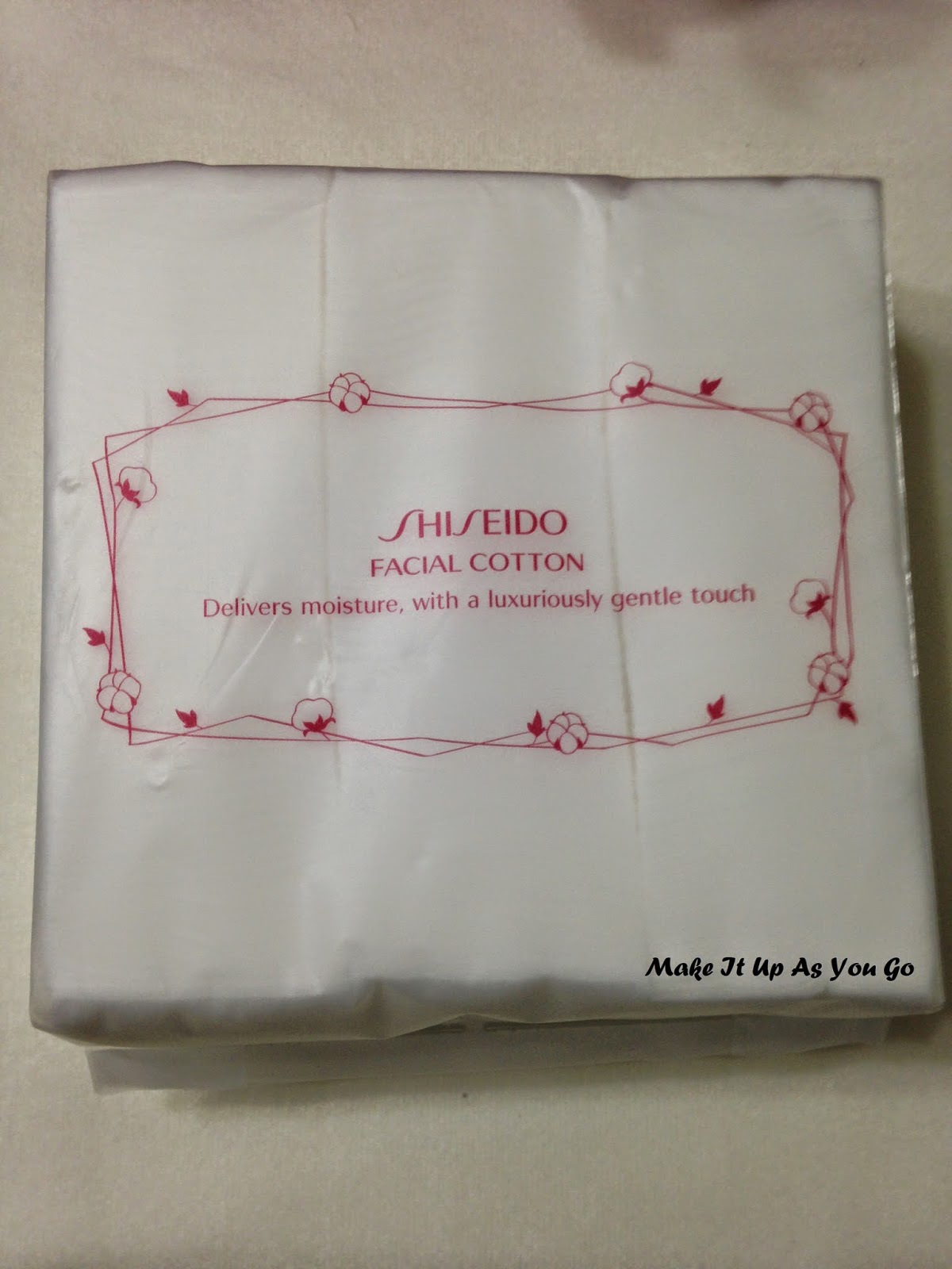 Make It Up As You Go Shiseido Facial Cotton squares