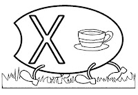 Alfabeto Alfabeto centopeia letra X