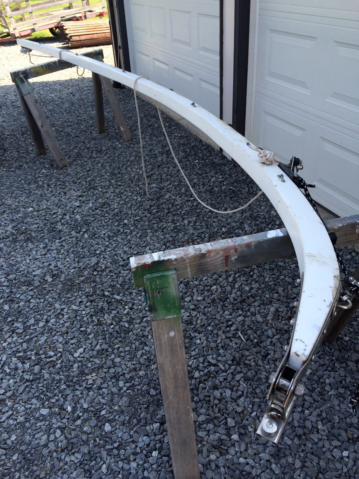 Restoring a Herreshoff Designed Cat Ketch Half Wishbone Booms Get