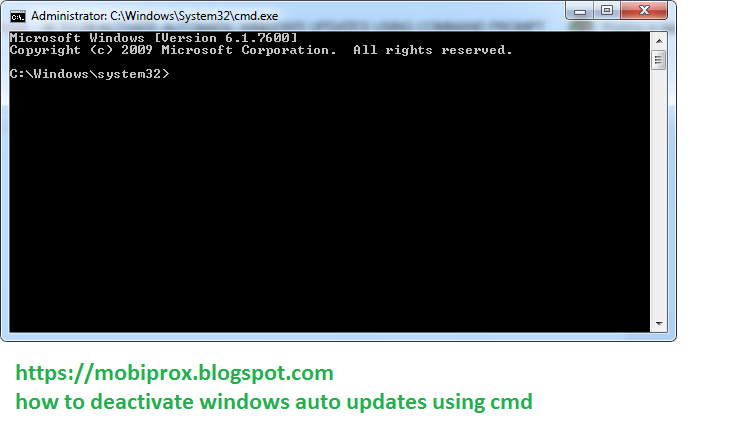 HOW TO STOP AUTOMATIC WINDOWS UPDATES USING COMMAND PROMPT | MOBIPROX