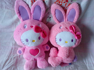 Hello Kitty soft plush toy in bunny costume