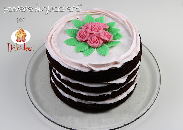torta nuda naked cake polvere di zucchero torte cake design bakery