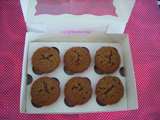 Muffins rellenos de chocolate fundido