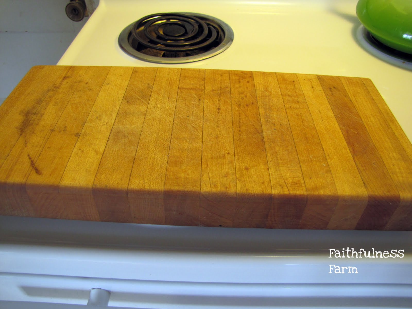 Cutting Board Resurfacing Faithfulness Farm